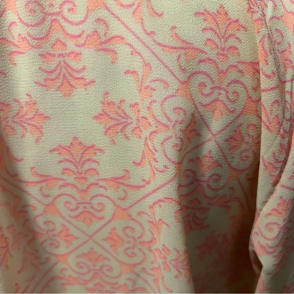 CAbi‎ Poolside Top tunic with Drawstring Waist Size Medium Orange/Pink w/Pockets - Picture 10 of 14